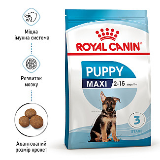 Сухой корм для щенков крупных пород Royal Canin Maxi Puppy, 4 кг