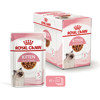 Консерви для кошенят до 12 місяців Royal Canin Kitten шматочки в соусі, 85 г