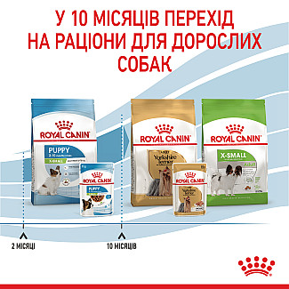 Влажный корм для щенят мелких пород Royal Canin Puppy X-Small  кусочки в соусе, 85 г