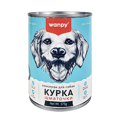 Вологий корм (паштет) для собак Wanpy Beef Ванпі курка