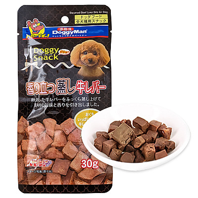 DoggyMan Steamed Beef Liver Bits ДОГГИМЕН ЯЛОВИЧА ПЕЧІНКА НА ПАРУ ласощі для собак