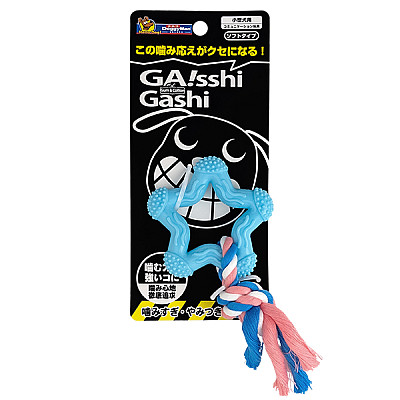 DoggyMan Chew Toy Star with Rope ДОГГІМЕН ЗІРКА З МОТУЗКОЮ жувальна іграшка для собак