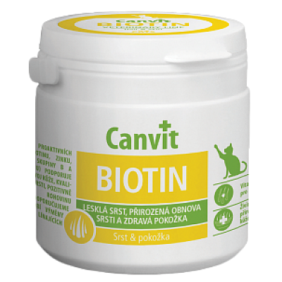 Вітаміни для котів CANVIT BIOTIN FOR CATS під час линьки