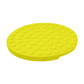 Килимок для злизування і повільного харчування Waudog Silicone 211х211х30 мм, жовтий