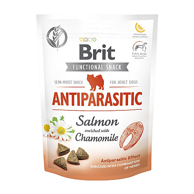Функціональні ласощі для собак Brit Care Functional Snack Antiparasitic Salmon з лососем