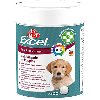 Витамины 8in1 Excel Multi Vitamin Puppy для щенков и молодых собак мультивитамин, 100 шт