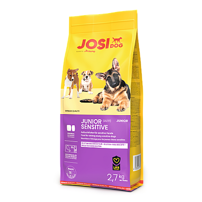 Сухий корм для цуценят і молодих собак з чутливим травленням JOSIDOG JUNIOR SENSITIVE (25/17) з домашньою птицею