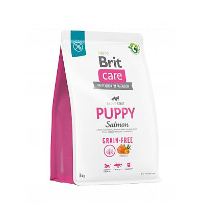  Сухий беззерновий корм для цуценят Brit Care Dog Grain-free Puppy з лососем