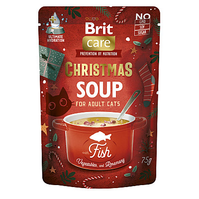 Корм вологий для котів Brit Care Christmas Fish Soup різдвяний суп 75г