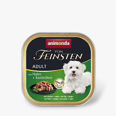 Корм вологий для собак Animonda Vom Feinsten delicious sauce Adult with Chicken + rabbit з куркою і кроликом