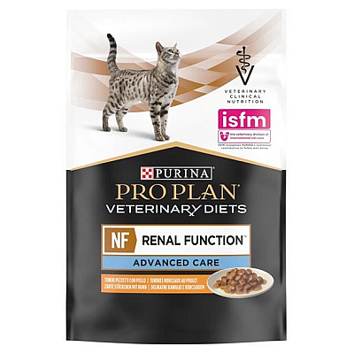 Консервований корм Purina Pro Plan Veterinary Diets NF Renal Function Шматочки в підливі з куркою для котів