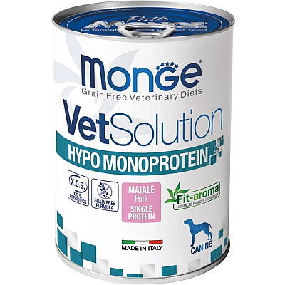 Вологий корм для собак Monge VetSolution Wet Hypo зі свининою