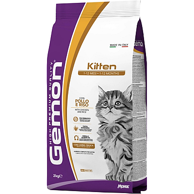 Сухий корм для кошенят Gemon Cat Kitten курка з рисом