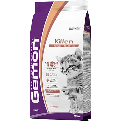 Сухий корм для кошенят Gemon Cat Kitten лосось з рисом