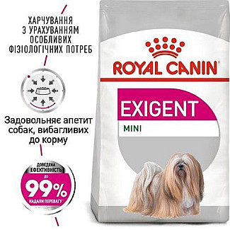Royal Canin Mini Exigent сухой корм для собак мелких пород привередливых в питании, 3 кг