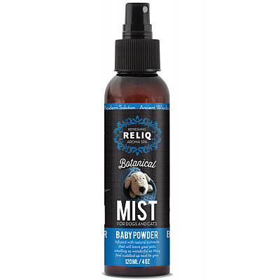 Reliq Botanical Mist-Baby Powder - Спрей- одеколон з ароматом дитячої присипки для догляду та зволоження шерстi собак