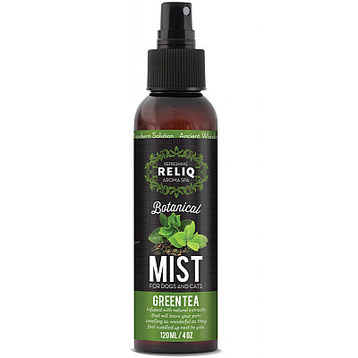 Reliq Botanical Botanical Mist-Green Tea - Спрей-одеколон з екстрактом зеленого чаю для догляду та зволоженню шерсті собак