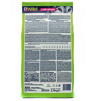 Низькозерновий сухий корм для дорослих собак усіх порід Monge (Монж) BWild Low Grain Wild Boar Adult All Breeds з м'ясом дикого кабана, 2.5 кг