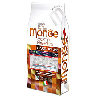 Низькозерновий сухий корм для дорослих собак усіх порід Monge (Монж) BWild Low Grain Wild Deer Adult All Breeds із м'яса оленя, 15 кг