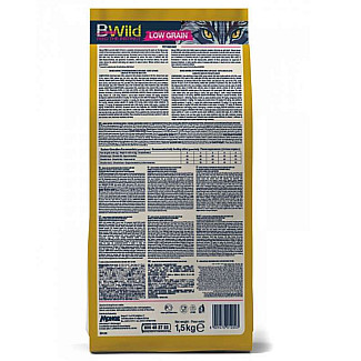 Сухий низькозерновий корм для дорослих котів Monge (Монж) BWild Low Grain Hare Adult Cat із м'ясом зайця, 1.5 кг