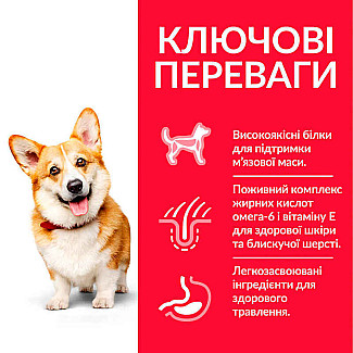 Сухий корм для дорослих собак малих і мініатюрних порід Hill's (Хіллс) Science Plan Adult Small & Mini with Chicken з куркою, 1.5 кг