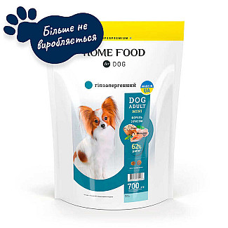 Сухий корм для собак дрібних порід Home Food (Хоум Фуд) DOG ADULT MINI Гіпоалергенний «Форель з рисом», 1.6 кг