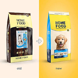 Сухий корм для собак Home Food (Хоум Фуд) PUPPY MEDIUM/MAXI Гіпоалергенний «Форель з рисом», 10 кг