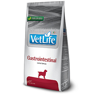 Сухий корм-дієта з птицею для дорослих собак різних порід Farmina VetLife Gastrointestinal –  із захворюваннями ШКТ, 12 кг