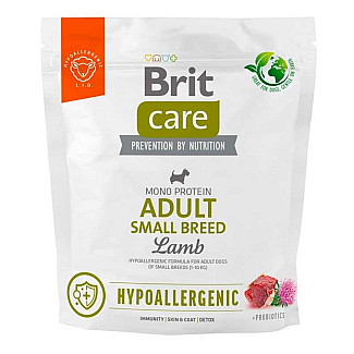 Brit Care (Бріт Кеа) Hypoallergenic Adult Small Breed - Сухий монопротеїновий корм з ягням для собак малих порід, 1 кг