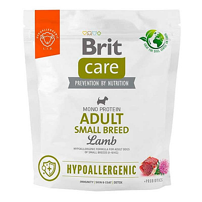 Brit Care (Бріт Кеа) Hypoallergenic Adult Small Breed - Сухий монопротеїновий корм з ягням для собак малих порід