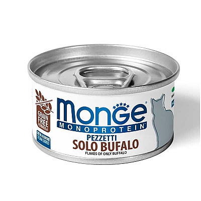 Monge (Монж) Monoprotein Solo Manzo - Монопротеїнові м'ясні пластівці з буйвола для дорослих котів усіх порід