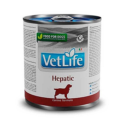 Консервований корм-дієта для собак Farmina VetLife Hepatic –  при хронічній печінковій недостатності