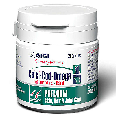 Gigi (Гігі) Calci-Cod-Omega - Вітамінно-мінеральний комплекс для суглобів, хрящів, кісток, шерсті та шкіри для собак та котів