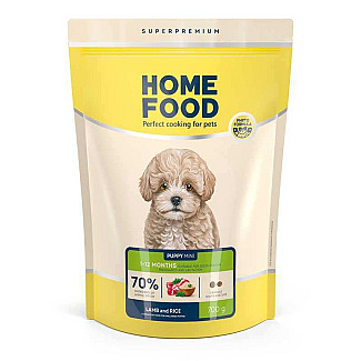 Сухий корм Home Food (Хоум Фуд) для цуценят малих порід ягня та рис, 700 г