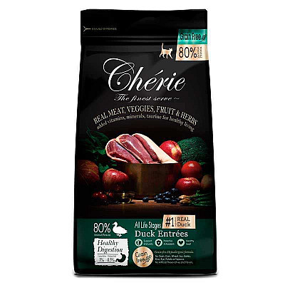 Беззерновий сухий корм для підтримки здорового травлення котів Cherie (Шери) Healthy Digestion Duck Entrеes з качкою