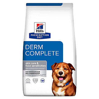 Сухий корм для собак Hill's Prescription Diet Derm Complete при харчовій алергії та атопічному дерматиті 4 кг