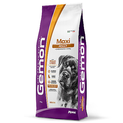 Сухий корм для дорослих собак великих порід Gemon dog Maxi adult курка з рисом