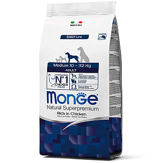 Monge (Монж) Natural Superpremium Medium Adult - Сухий корм з куркою для дорослих собак середніх порід, 3 кг