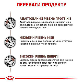 Корм для собак при захворюваннях печінки Royal Canin Hepatic , 1.5 кг