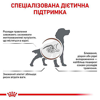 Лікувальний корм для собак при розладах травлення Royal Canin Gastrointestinal, 15 кг