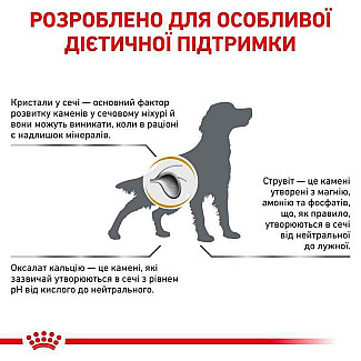 Лікувальний корм для собак Royal Canin Urinary S/O Dog при захворюваннях нижніх сечовивідних шляхів, 13 кг