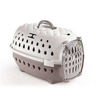Stefanplast (Стефанпласт) Travel Chic Pet Carrier - Пластикова переноска для тварин 34.5*50*32 см, білий/смарагдовий