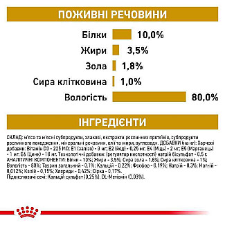 Royal Canin URINARY SO FELINE консервы для кошек с заболеваниями мочевыделительной системы, 85 гр