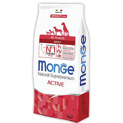 Monge (Монж) All breeds Adult - Сухий корм з куркою для дорослих собак всіх порід з підвищеним фізичним навантаженням