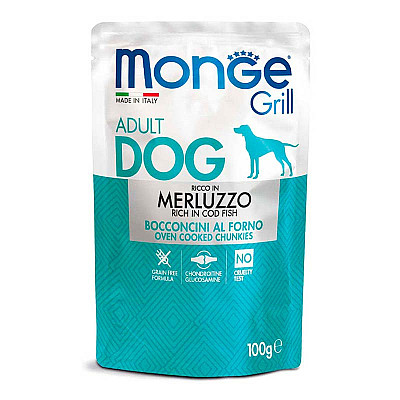 Monge (Монж) Dog Grill Merluzzo - Консервований корм з тріскою для дорослих собак