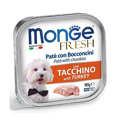 Monge (Монж) DOG FRESH - Ніжний паштет з індичкою для собак