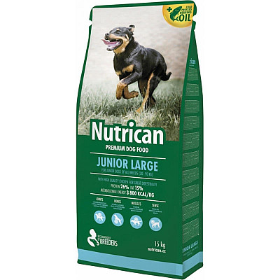 Сухий корм для собак  Nutrican Junior large для цуценят великих порід