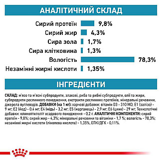 Вологий корм для дорослих котів Royal Canin Skin & Coat шматочки в соусі, 85 г