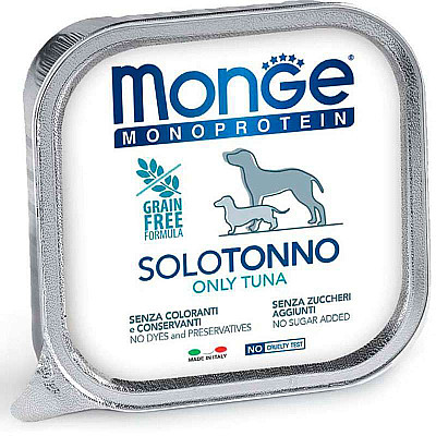 Monge (Монж) Monoprotein Dog Solo Tuna 100% – Монопротеїновий паштет з тунцем для собак