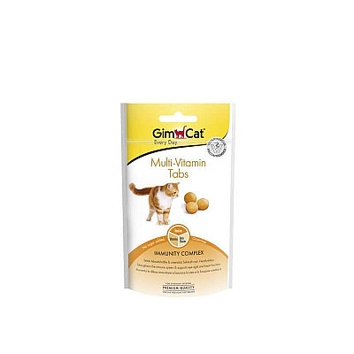 GimCat (ДжимКет) Every Day Multi-Vitamin Tabs - Пігулки для дорослих котів "Мультивітамін"
